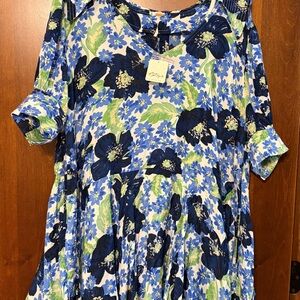 NWT Free People Moon Chaser tiered dress